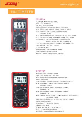 19999 Count 200N Portable Digital Multimeter