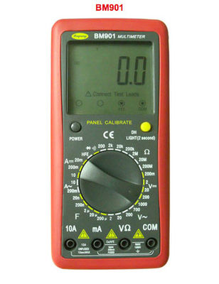 200nF 1999 Counts Portable Digital Multimeter , Automatic Digital Multimeter