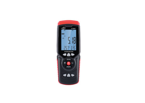 GT8907 Air Flow Anemometer Measurement Wind Speed , Temperature And Humidity