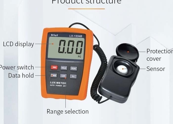 Portable LX-1334B Digital Lux Meter Lux Test Meter Palm