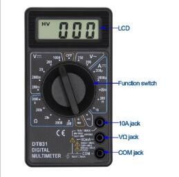 20 Volt 200u Commercial Electric Manual Ranging Multimeter