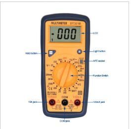 SMALL MULTIMETER WITH BACKLIGHT DT321B digital multimeter