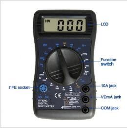 Small Multimeter With Grasp Design Dt820c digital multimeter