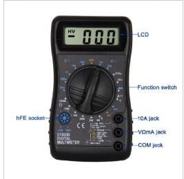 Small Multimeter With Grasp Shape Dt820d digital multimeter