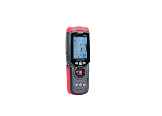 GT8907 Air Flow Anemometer Measurement Wind Speed , Temperature And Humidity