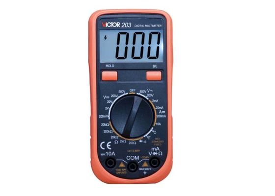 VICTOR 203 Portable Digital Multimeter 500V DC Voltage